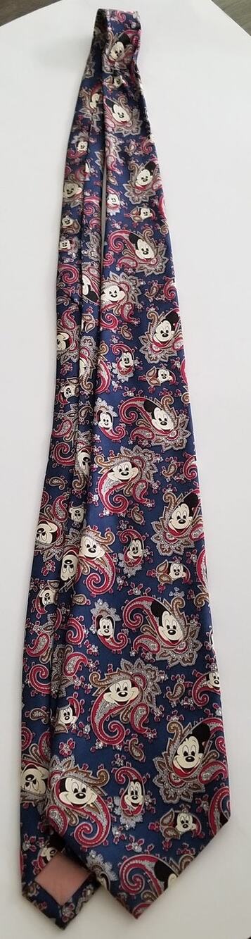 Vintage Mickey Inc Disney Mickey Mouse Theme Neck Tie 100% Silk